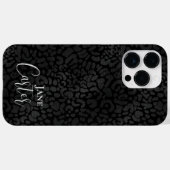 Personalisierter Eleganter Black Leopard Case-Mate iPhone Hülle (Rückseite (Horizontal))