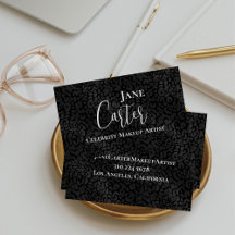 Personalisierter Eleganter Black Leopard Makeup Ar
