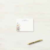 Personalisierter Eleganter Boho Chic Post-it Klebezettel (Auf Schreibtisch)