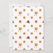 Personalisierter eleganter botanischer Erntedank Einladung (Rückseite)