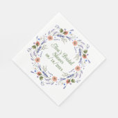 Personalisierter, eleganter Cocktail Party Dusche Serviette (Ecke)