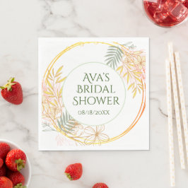Personalisierter, eleganter Cocktail Party Dusche Serviette