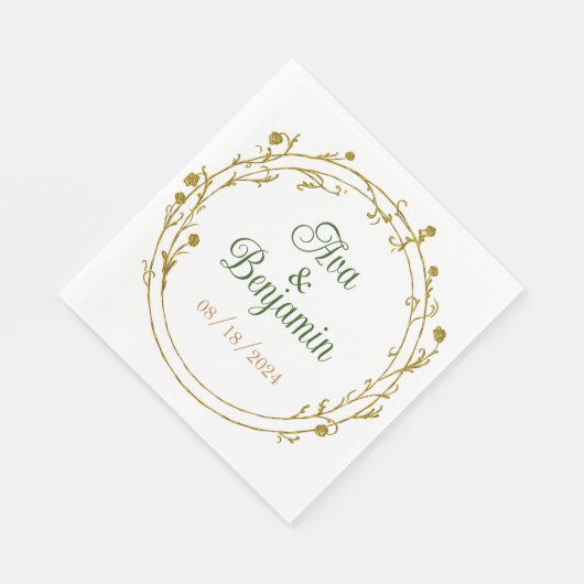 Personalisierter eleganter Cocktail Party Serviett Serviette (Ecke)