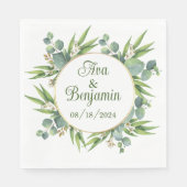 Personalisierter eleganter Cocktail Party Serviett Serviette (Vorderseite)