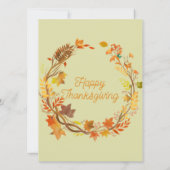 Personalisierter Eleganter Erntedank unterhaltsam Einladung (Rückseite)