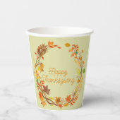 Personalisierter Eleganter Erntedank unterhaltsam Pappbecher (Vorderseite)