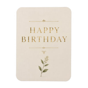 Personalisierter eleganter Geburtstag mit Antik-Go Magnet