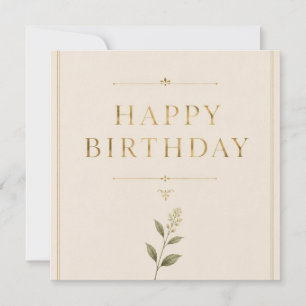 Personalisierter eleganter Geburtstag mit Antikgol Save The Date