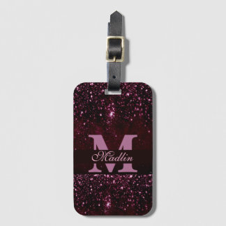 personalisierter eleganter Glitzer Gepäckanhänger