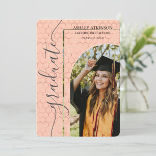 Personalisierter Eleganter Gold Glitzer Foto Absch Einladung
