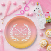 Personalisierter Eleganter Golf Club Pappteller (Party)