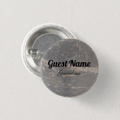 Personalisierter Eleganter Marmor Button (Vorne & Hinten)