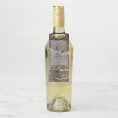 Personalisierter Eleganter Marmor Flaschenanhänger (Auf Flasche)
