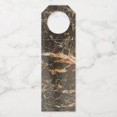 Personalisierter Eleganter Marmor Flaschenanhänger (Rückseite)