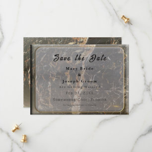 Personalisierter Eleganter Marmor Save The Date