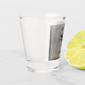 Personalisierter Eleganter Marmor Schnapsglas (Links)