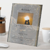 Personalisierter Eleganter Marmor Sockelschild (In Situ)