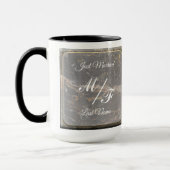 Personalisierter Eleganter Marmor Tasse (Links)
