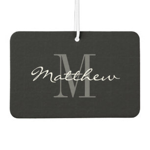 Personalisierter eleganter Monogramm-Auto-Luftverb Autolufterfrischer