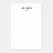 Personalisierter eleganter Name Monogram Post-it®- Post-it Klebezettel (Vorderseite)