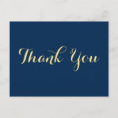 Personalisierter eleganter Script-Abschluss Vielen Postkarte (Vorderseite)