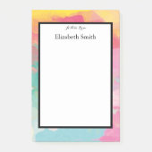 Personalisierter eleganter Watercolor Post-it Klebezettel (Vorderseite)