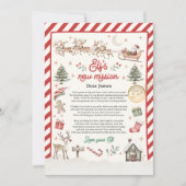 Personalisierter Elf-Ruhestand Brief Goodbye Elf Einladung (Vorderseite)