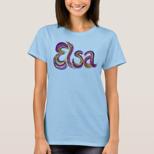 Personalisierter Elsa T - Shirt (Vorderseite)
