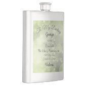 Personalisierter Emerald Wedding Classic Flask Flachmann (Rechts)