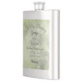 Personalisierter Emerald Wedding Classic Flask Flachmann (Links)