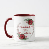 Personalisierter Emmanuel, Gott ist mit uns Poinse Tasse (Links)