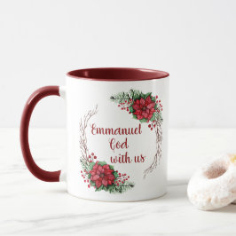 Personalisierter Emmanuel, Gott ist mit uns Poinse Tasse