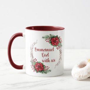 Personalisierter Emmanuel, Gott ist mit uns Poinse Tasse
