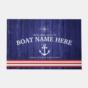 Personalisierter Empfang an Bord Blue Boat Türmatt Fußmatte