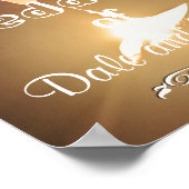 Personalisierter Empfang beim Hochzeitsposter Poster (Ecke)