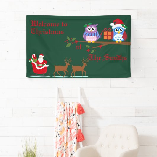 Personalisierter Empfang beim Weihnachtsbanner Banner (Insitu)