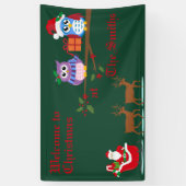 Personalisierter Empfang beim Weihnachtsbanner Banner (Vertikal)