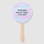 personalisierter Empfang Fächer (Rückseite)