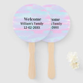 personalisierter Empfang Fächer (Vorne und Hinten)