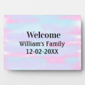 personalisierter Empfang Fotoplatte (Vorderseite)