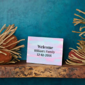 personalisierter Empfang Fotoplatte (Seite)