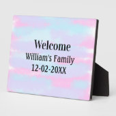 personalisierter Empfang Fotoplatte (Seite)