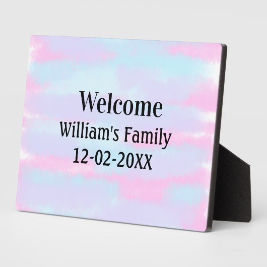 personalisierter Empfang Fotoplatte (Seite)