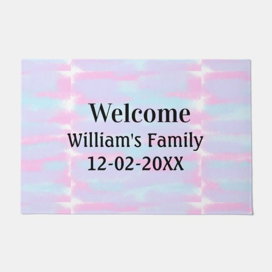 personalisierter Empfang Fußmatte (Vorderseite)