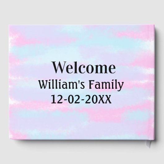 personalisierter Empfang Gästebuch (Rückseite)