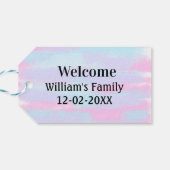 personalisierter Empfang Geschenkanhänger (Rückseite Horizontal)