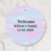 personalisierter Empfang Geschenkanhänger (Rückseite)