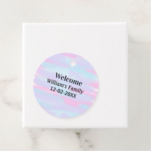 personalisierter Empfang Geschenkanhänger (Beispiel)