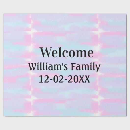 personalisierter Empfang Geschenkpapier (Flach)