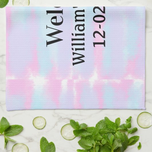 personalisierter Empfang Geschirrtuch (Gefaltet)